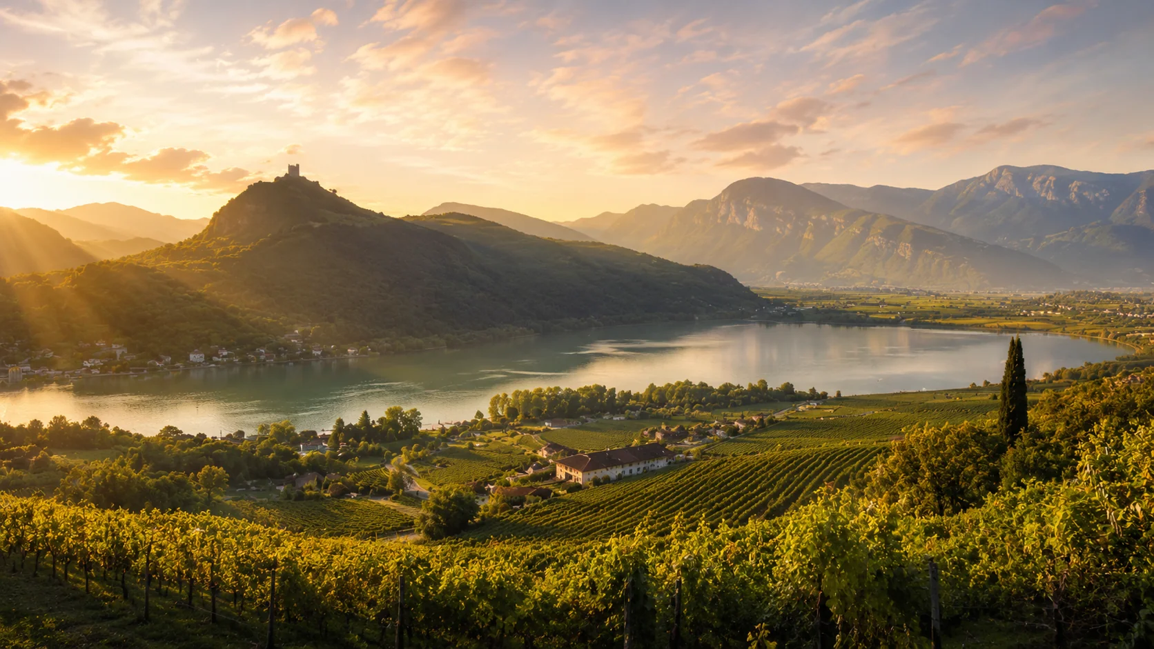 Mediterraner Badesee mitten in den Alpen