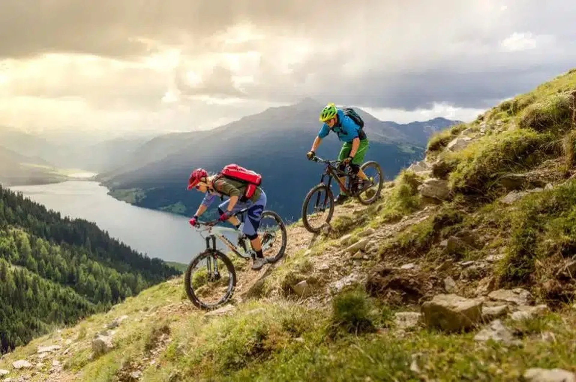 Mountainbike-Trail am Reschensee
